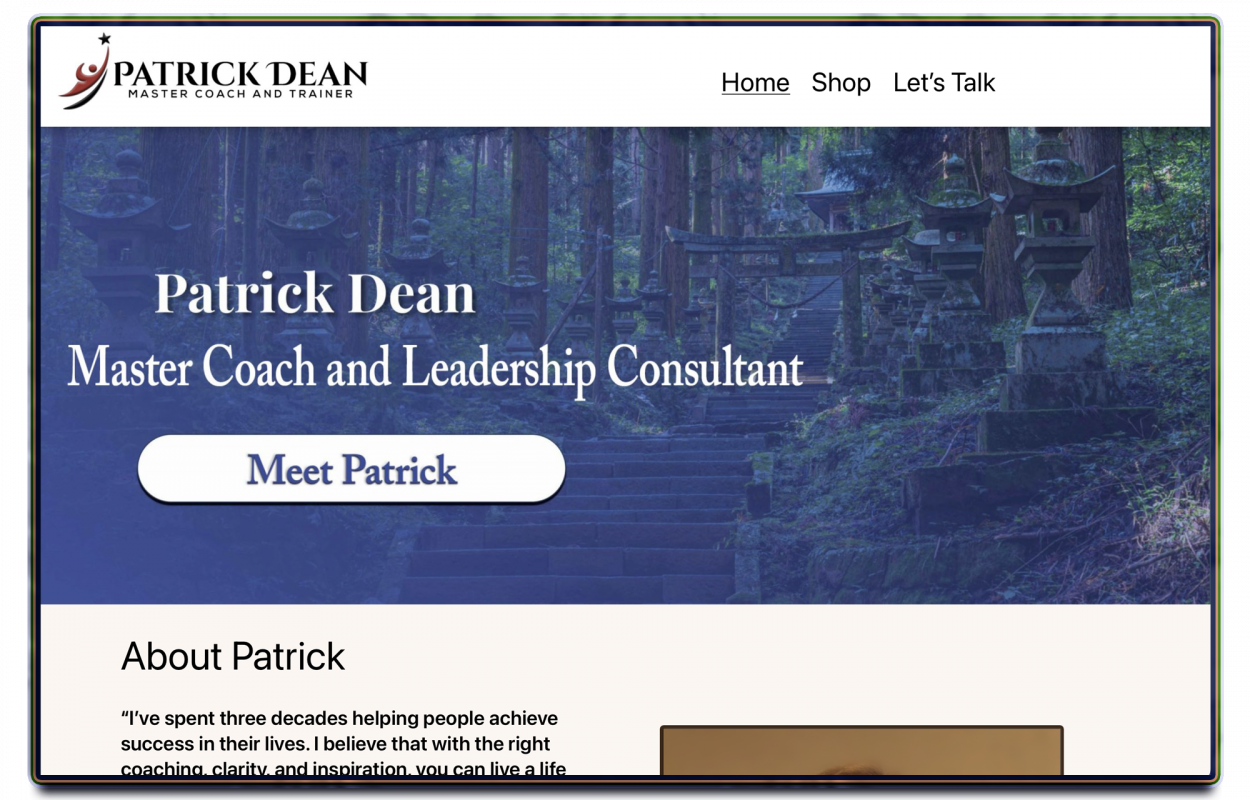 Patrick Dean Coaching Sample